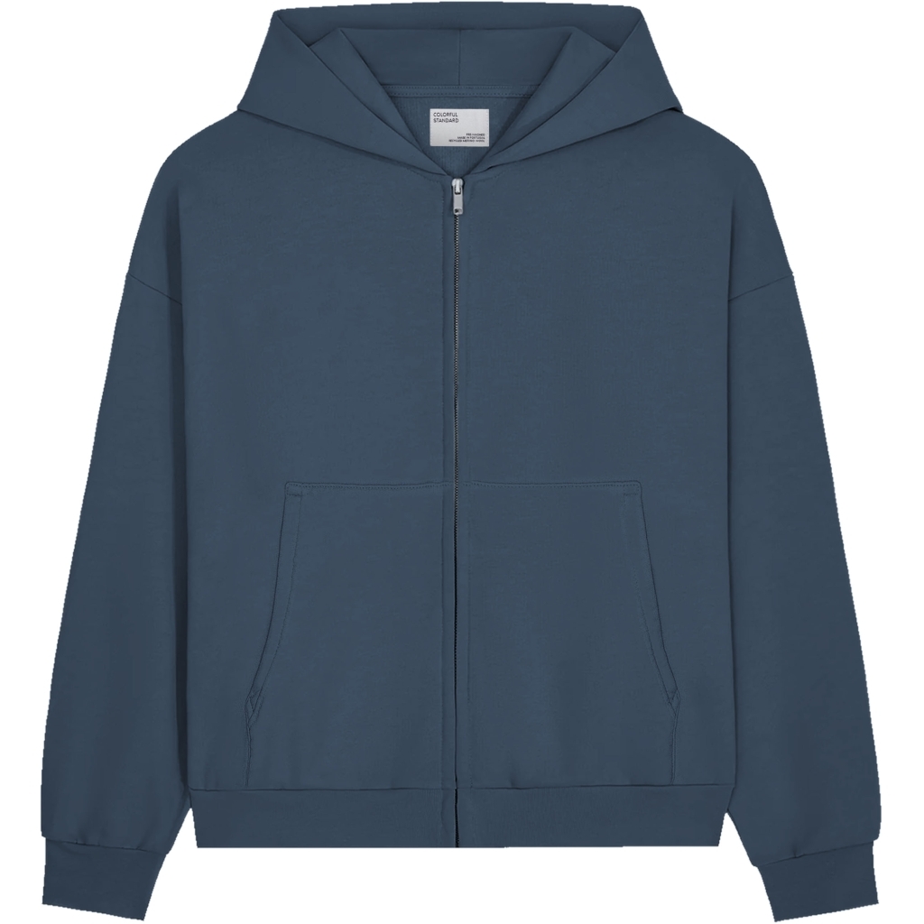 5602991145552 - Oversized Kapuzenjacke Organic petrol blue