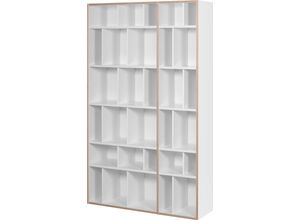 5603449322907 - Regal TEMAHOME Group Regale Gr B H T 108 cm x 188 cm x 32 cm 30 St offene Fächer weiß Büroregal Standregal Standregale mit einer Multiplexkante in unterschiedlichen Größen erhältlich