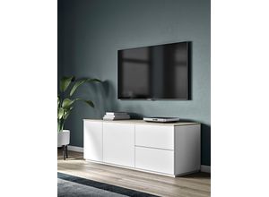 5603449404634 - Lowboard TEMAHOME Join Sideboards Gr B H T 160 cm x 57 cm x 50 cm 2 St weiß (weiß eichefurnier) Kommode mit viel Stauraum 160x57 cm