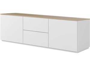 5603449405228 - Lowboard TEMAHOME Join Sideboards Gr B H T 180 cm x 57 cm x 50 cm 2 St weiß (weiß eichefurnier) Kommode mit viel Stauraum Breite 180 cm