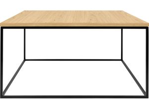 5603449626609 - Couchtisch TEMAHOME Gleam Tische Gr B H T 75 cm x 40 cm x 75 cm Farbe Tischbeine braun (eiche schwarz) wahlweise aus Marmor oder Holz Breite 75 cm