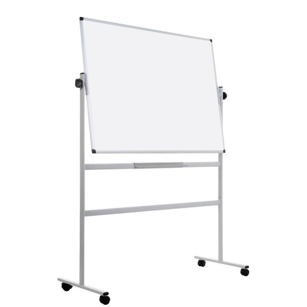 5603750106388 - Mobile drehbare zweiseitiges Keramik-Whiteboard auf Rollen magnetisch 1800 x 1200 mm