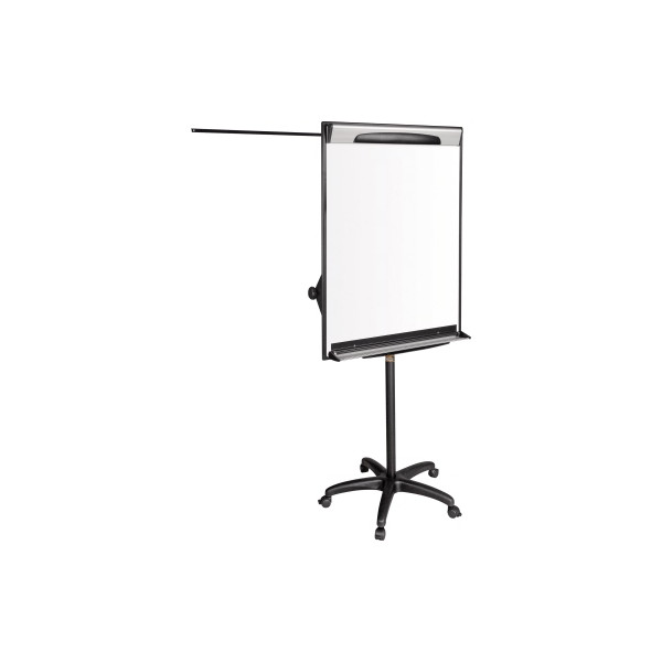 5603750506829 - Mobile Magnetischer Design Flipchart EA48061823 B1 Blanko Magnetisch Mit 5 Rollen und Stiftablage Weiß Schwarz