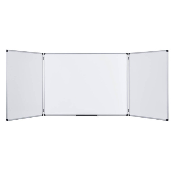 5603750513278 - Faltbares Whiteboard Wandmontiert Magnetisch Keramik Doppelseitig 90 (B) x 60 (H) cm