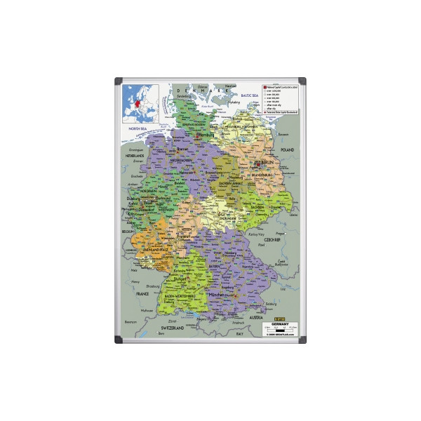 5603750811121 - Magnettafel MAP0101002 Deutschlandkarte 120x90cm