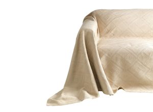 5605542052156 - Tagesdecke PEREIRA DA CHUNA WITT-PBK-Tagesdecken-temporär Gr B L 270 cm x 250 cm grau (taupe) Tagesdecken