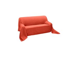 5605542052477 - Tagesdecke PEREIRA DA CHUNA WITT-PBK-Tagesdecken-temporär Gr B L 370 cm x 250 cm orange (terra) Tagesdecken