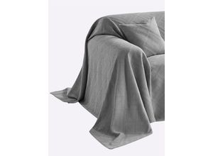 5605542052552 - Tagesdecke PEREIRA DA CHUNA WITT-PBK-Tagesdecken-temporär Gr B L 270 cm x 250 cm grau Tagesdecken