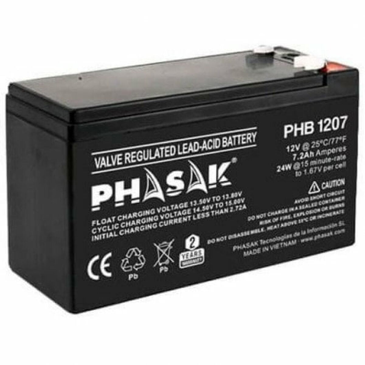5605922004423 - Batterie für Unterbrechungsfreies Stromversorgungssystem USV PHB 1207 12 V