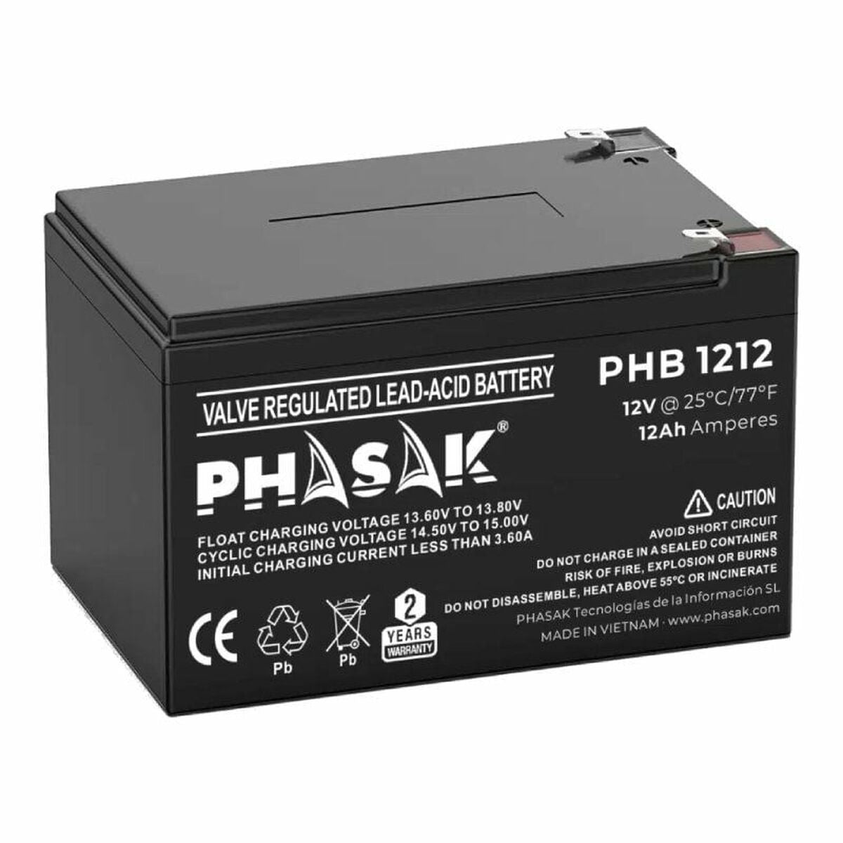 5605922050949 - Battery for Uninterruptible Power Supply System UPS PHB 1212 12 V