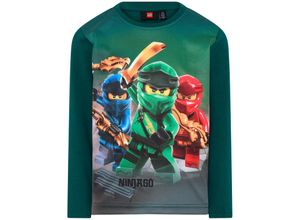 5700068334066 - LEGO® Wear - Langarmshirt LWTAYLOR 713 in dark green Gr128