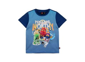 5700068358376 - LEGO® Wear - Kurzarmshirt LWTANO 213 in dark blue Gr110