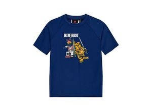 5700068379906 - LEGO® Wear - Kurzarm-Badeshirt LWARIS 302 in dark blue Gr140