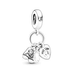 5700302776645 - Charm Moments Nuckelflasche und Babyschuhe 798106CZ