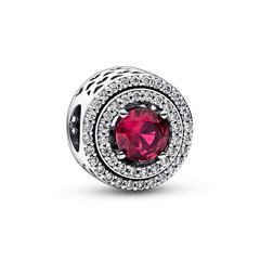 5700303014791 - Charm Kreis aus Sterlingsilber mit Kristall rot