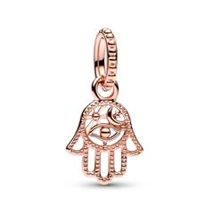 5700303046877 - Hand der Fatima Charm Anhänger rosé