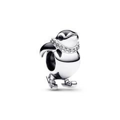 5700303079080 - Charm Moments Ski-Pinguin Sterlingsilber Emaille