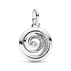 5700303084114 - Medaillon Charm Dankbarkeit Spirale aus 925er Silber