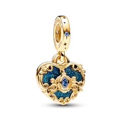 5700303092621 - Charm-Anhänger Disney Cinderella Herz und Kutsche gold