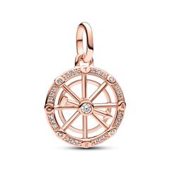 5700303092645 - ME Wheel of Fortune Medaillon Charm-Anhänger rosé