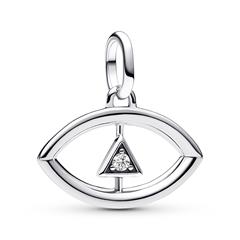 5700303126234 - Medaillon-Charm Auge aus Sterlingsilber Zirkonia ME