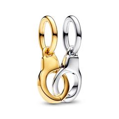 5700303138084 - Charm-Anhänger Handschellen IP Gold Sterlingsilber