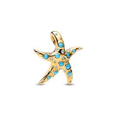 5700303193182 - Charm-Anhänger Seestern Moments IP Gold Zirkonia