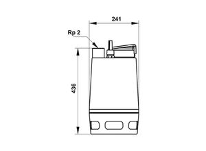 5700390547615 - Schmutzwasserp Unilift AP505008A3V 10 m Kabel 400V 96023877 - Grundfos