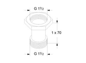 5700390863753 - Ausgleichsstück a 4 r 1 1 2 x 1 1 2 535043 je Satz - Grundfos