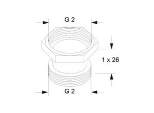 5700390863999 - Ausgleichsstück a 10 r 2-2 535049 je Satz - Grundfos