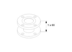 5700390883058 - Ausgleichstück für Flanschpumpen a 50-60 PN06 549924 je Satz - Grundfos