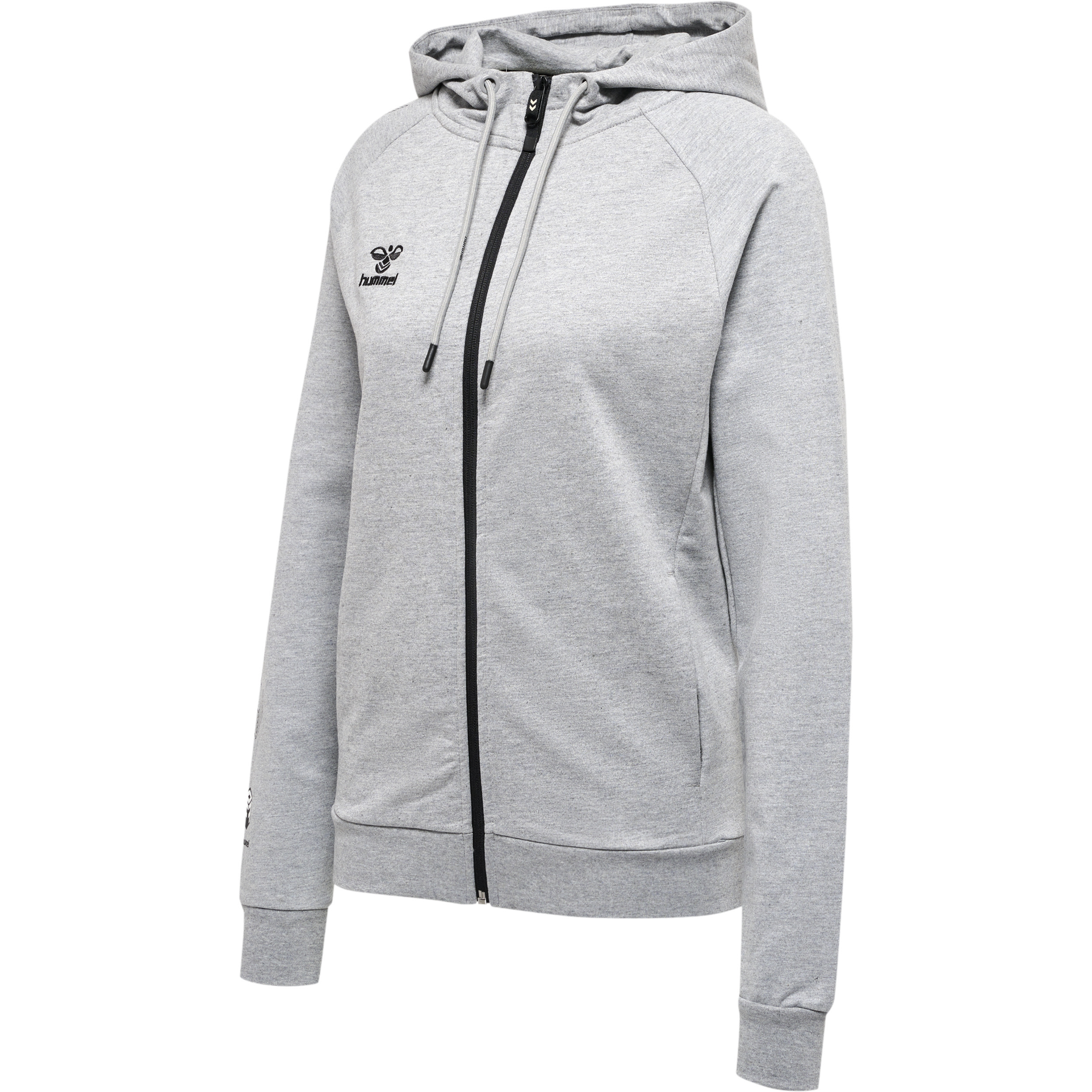 5700498139682 - Sweatshirt mit Kapuze und Reißverschluss aus Baumwolle Damen Move Grid