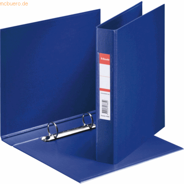 5701216476850 - Ringbuch Standard 47685 A5 2 Ringe 25mm Ring-Ø Karton PP-kaschiert blau 5701216476850 Esselte