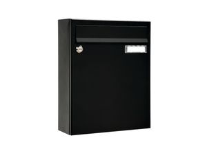 5701867023212 - Briefkasten Sonate 133 schwarz Postkasten+Namensschild beschichteter Stahl 5701867023212 - Briefkasten Sonate 133 schwarz Postkasten+Namensschild beschichteter Stahl