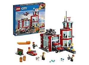 5702016369373 - LEGO City Feuerwache Gebäude Set mit Einsatzfahrzeug Spielzeug 60215 Bauset 5+ Jahre