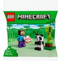 5702017567440 - 30672 Minecraft Steve mit Baby-Panda Konstruktionsspielzeug