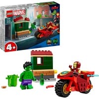 5702017590103 - 76287 Marvel Super Heroes Iron Man mit Bike und der Hulk Konstruktionsspielzeug