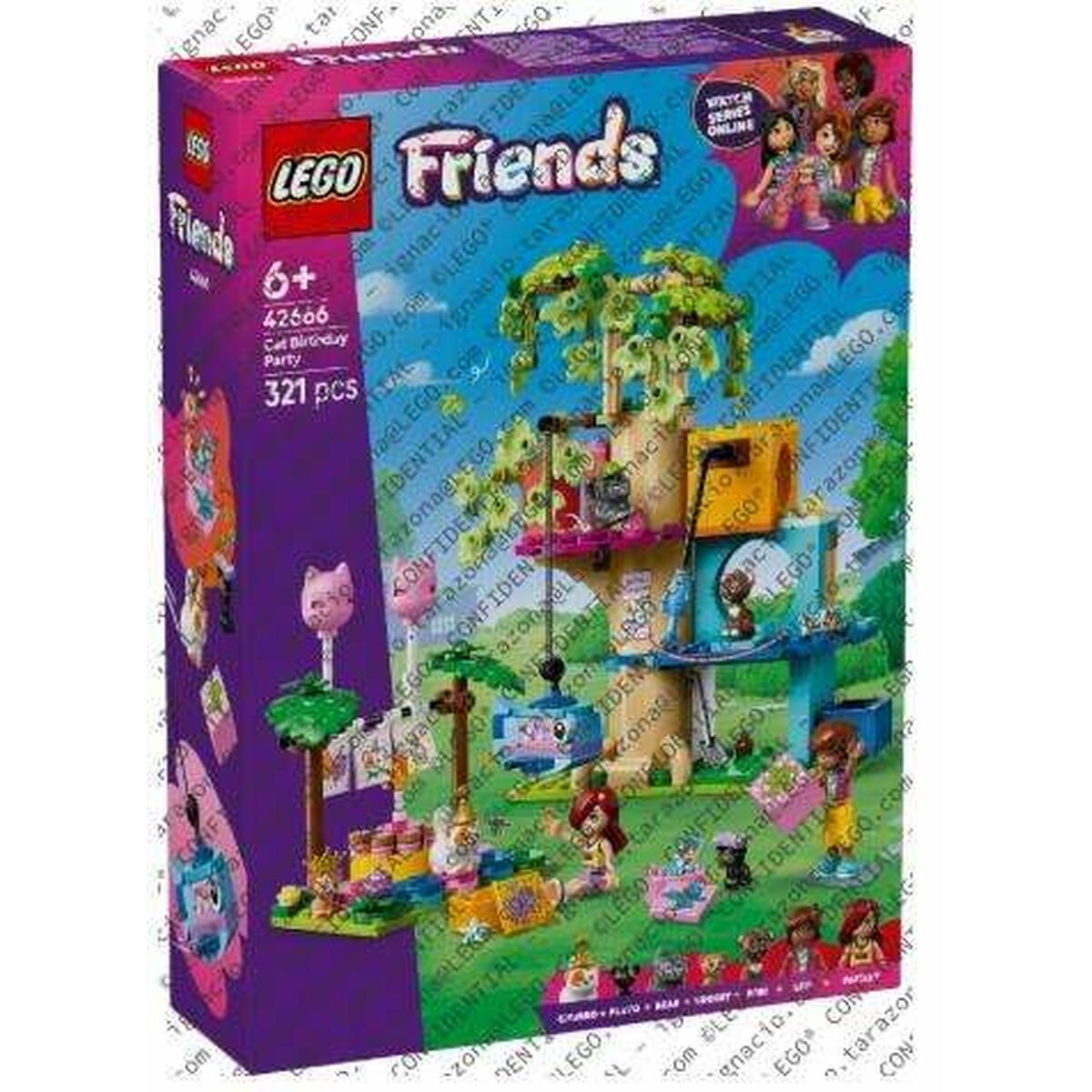 5702017783758 - 42666 Friends Katzengeburtstagsparty & Baumhaus Konstruktionsspielzeug