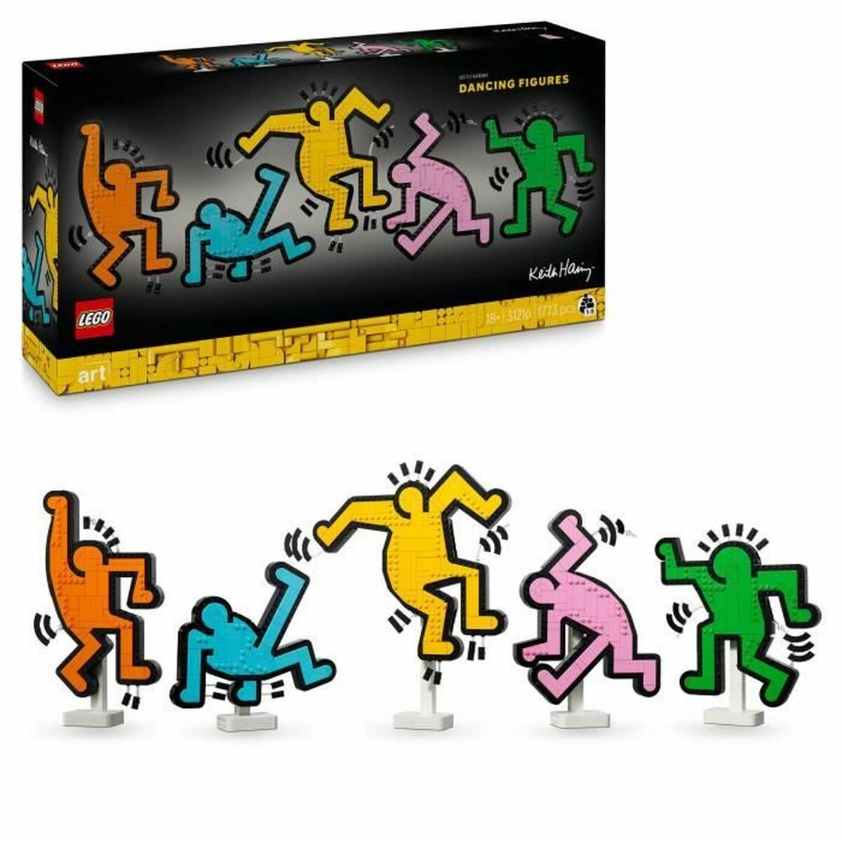 5702017814445 - 31216 Art Keith Haring - Tanzende Figuren Konstruktionsspielzeug
