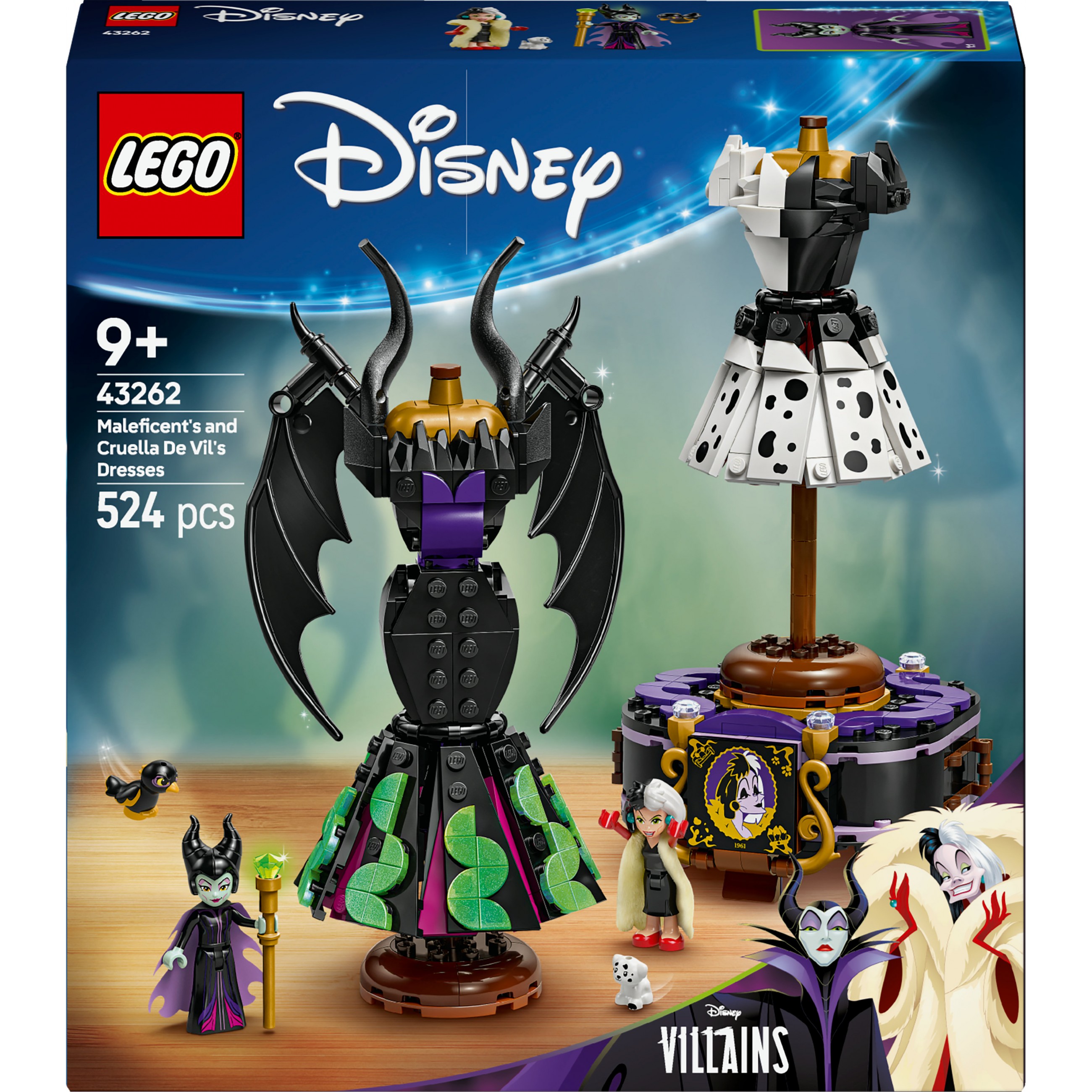 5702017814513 - 43262 Disney Classic Die Kleider von Malefiz & Cruella de Vil Konstruktionsspielzeug