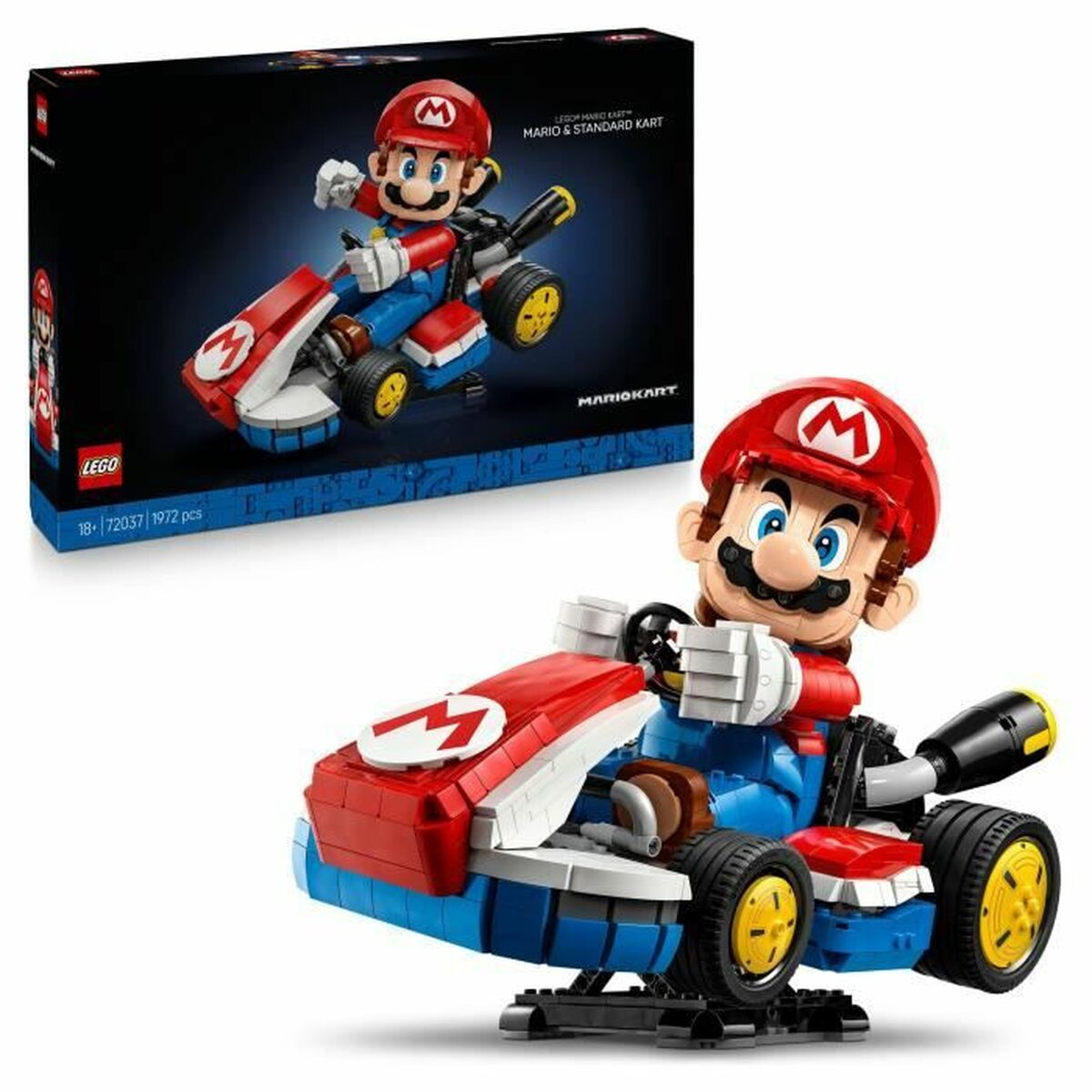 5702017816548 - 72037 Super Mario Mario Kart Mario & Standard-Kart Konstruktionsspielzeug