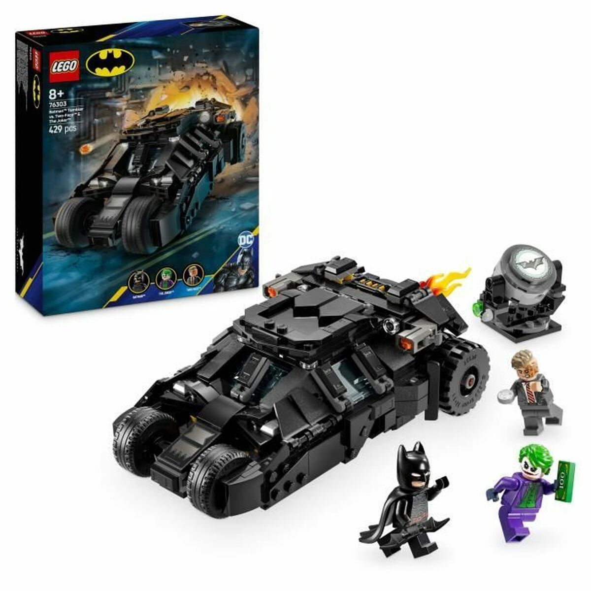 5702017817774 - 76303 DC Super Heroes Batman Tumbler vs Two Face & The Joker Konstruktionsspielzeug