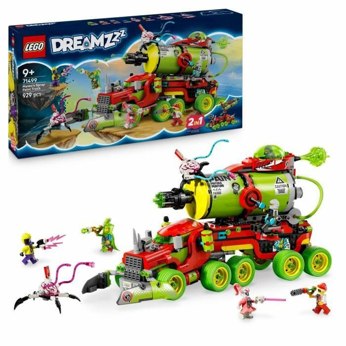 5702017818900 - 71499 DREAMZz Mateos Sprühdosen-Truck Konstruktionsspielzeug