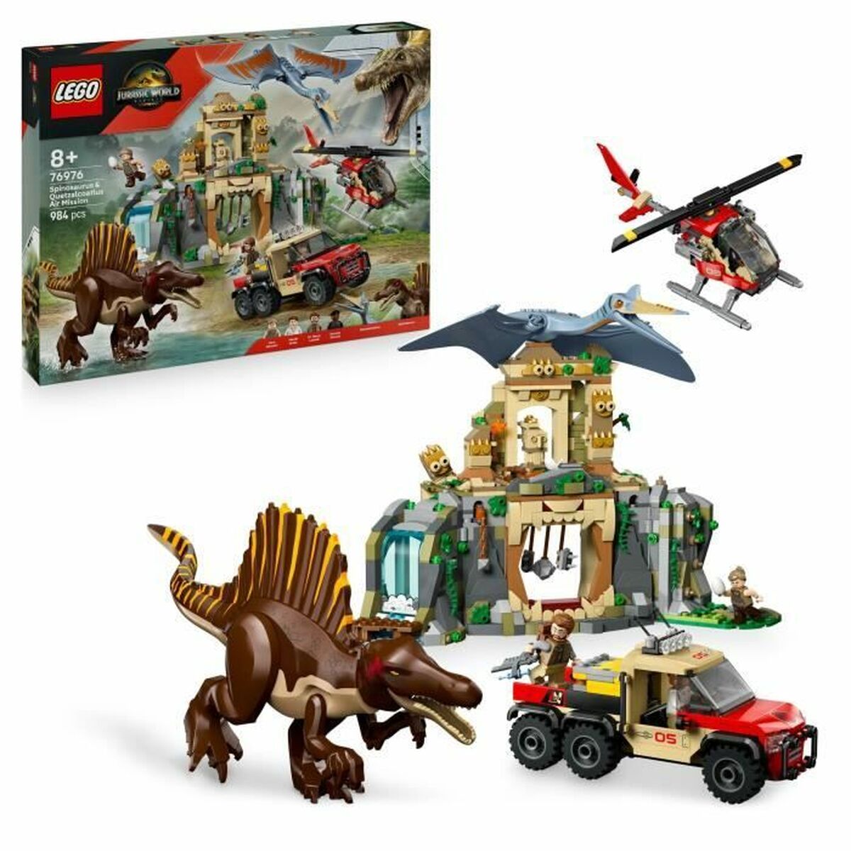 5702017850276 - 76976 Jurassic World Spinosaurier & Quetzalcoatlus Hubschrauber-Einsatz Konstruktionsspielzeug
