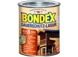 5702167197641 - Dauerschutz Lasur 750 ml ebenholz Holzlasur Schutzlasur Holzschutz Aussen - Bondex