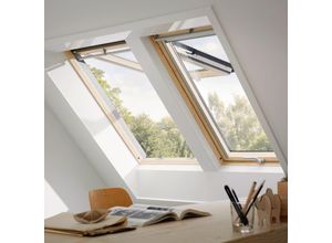 5702327002693 - Dachfenster GPL 3166 Klapp-Schwingfenster Holz Kiefer ENERGIE PLUS KUPFER Fenster 55x98 cm (CK04)