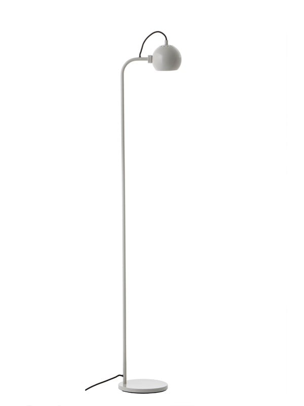 5702410447714 - BALL SINGLE FLOOR LAMP - Glossy pale grey