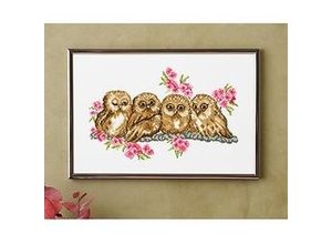 5702859234388 - Stickbild Eulen 30 x 20 cm 5702859234388 - Stickbild Eulen 30 x 20 cm