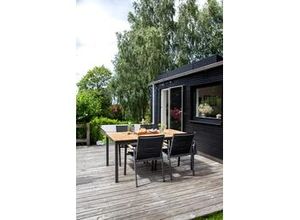 5703332021440 - Gartentisch Mood Extreme Teakfarben Anthrazit rostfrei