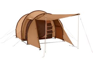 5703384098100 - Gruppenzelt NORDISK Reisa 4 PU Tent Cashew Brown Zelte Gr B H L 230 cm x 190 cm x 495 cm braun (cashew brown) Familienzelte